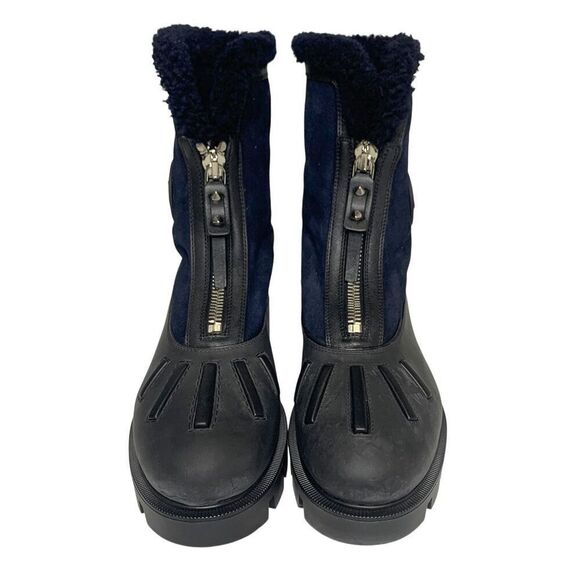 Christian Louboutin Kid Calfskin Suede Rubber Shearling Glory Duck Boot EU 37 - Picture 2 of 12